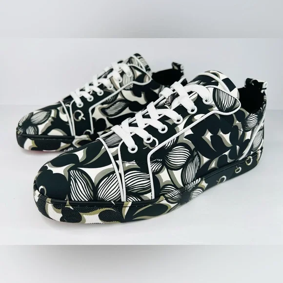 CHRISTIAN LOUBOUTIN Louis Junior Orlato Flat Petunia Men Sneakers EU 45 - US 12 - Picture 4 of 12